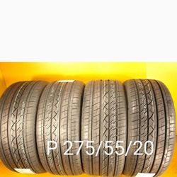 4 New Tires For Sale 275/55/20 We Service Motorcycle Tires
