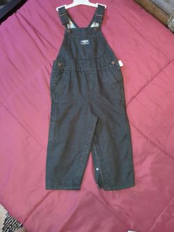 OshKosh B'gosh boys Dark Denim Overalls