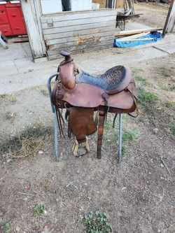 15” Wofford Leather Roping Saddle 