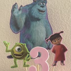 Monsters Inc. Birthday Party Centerpieces