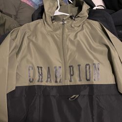 Champion Windbreaker Size Large