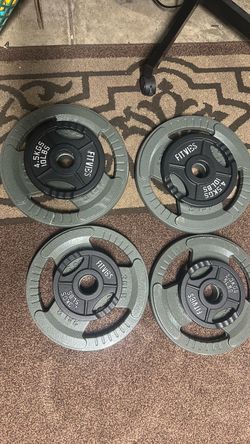 Olympic Weight Plate Set – 45lb, 35lb, 10lb,5lb