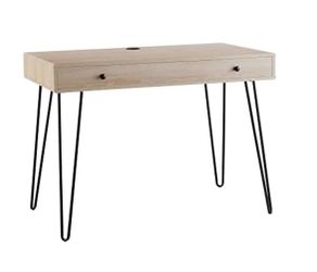 WRITING DESK 42” BLOND OAK