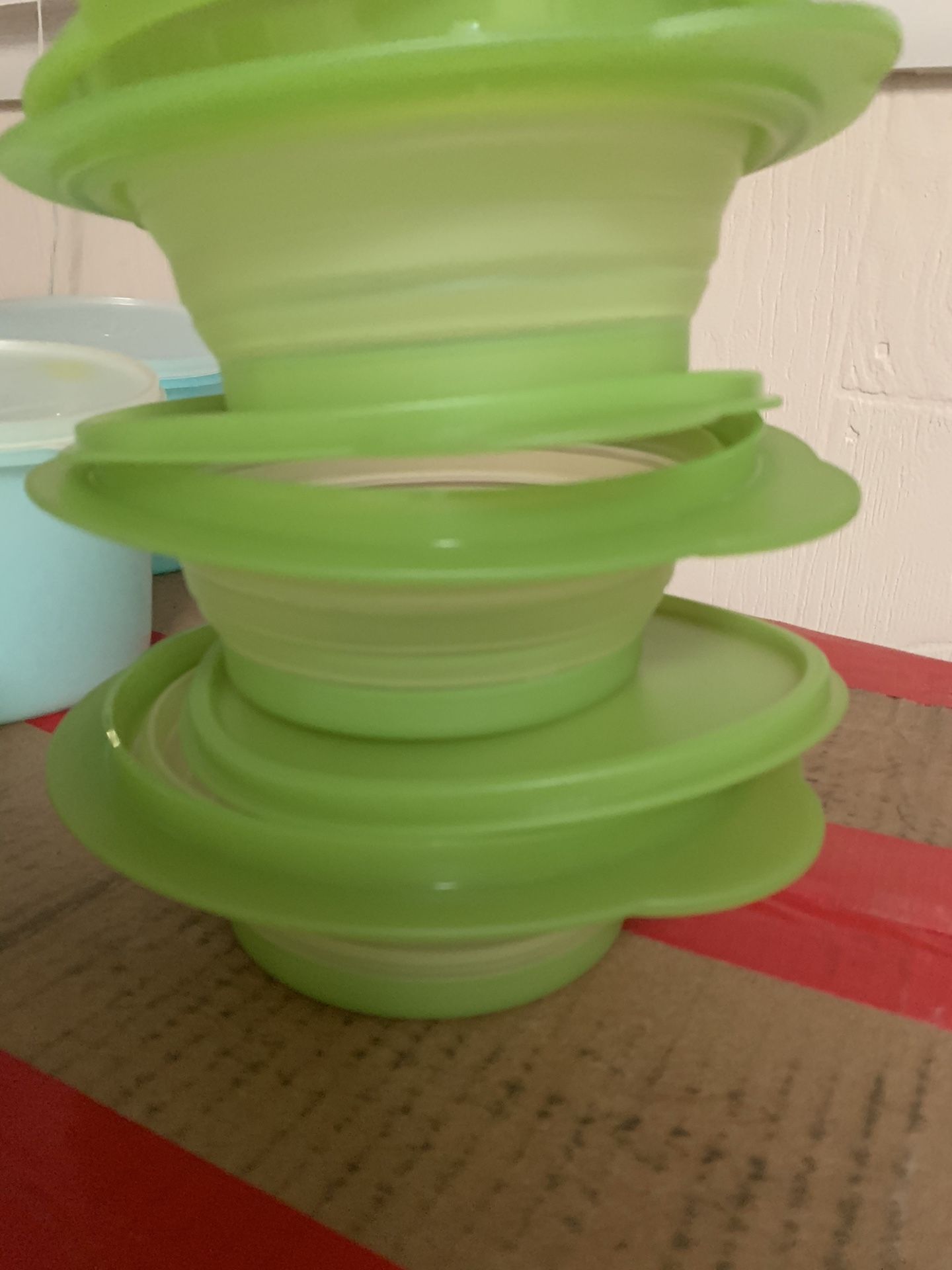 Vintage Tupperware Stuffable Storage containers