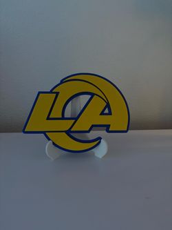 LA Rams Logo 3D Printed Display Sign