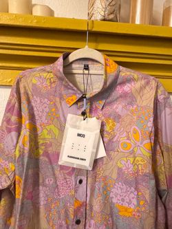 MCQ by Alexander McQueen Button-Up Shirt with Psychedelic Print