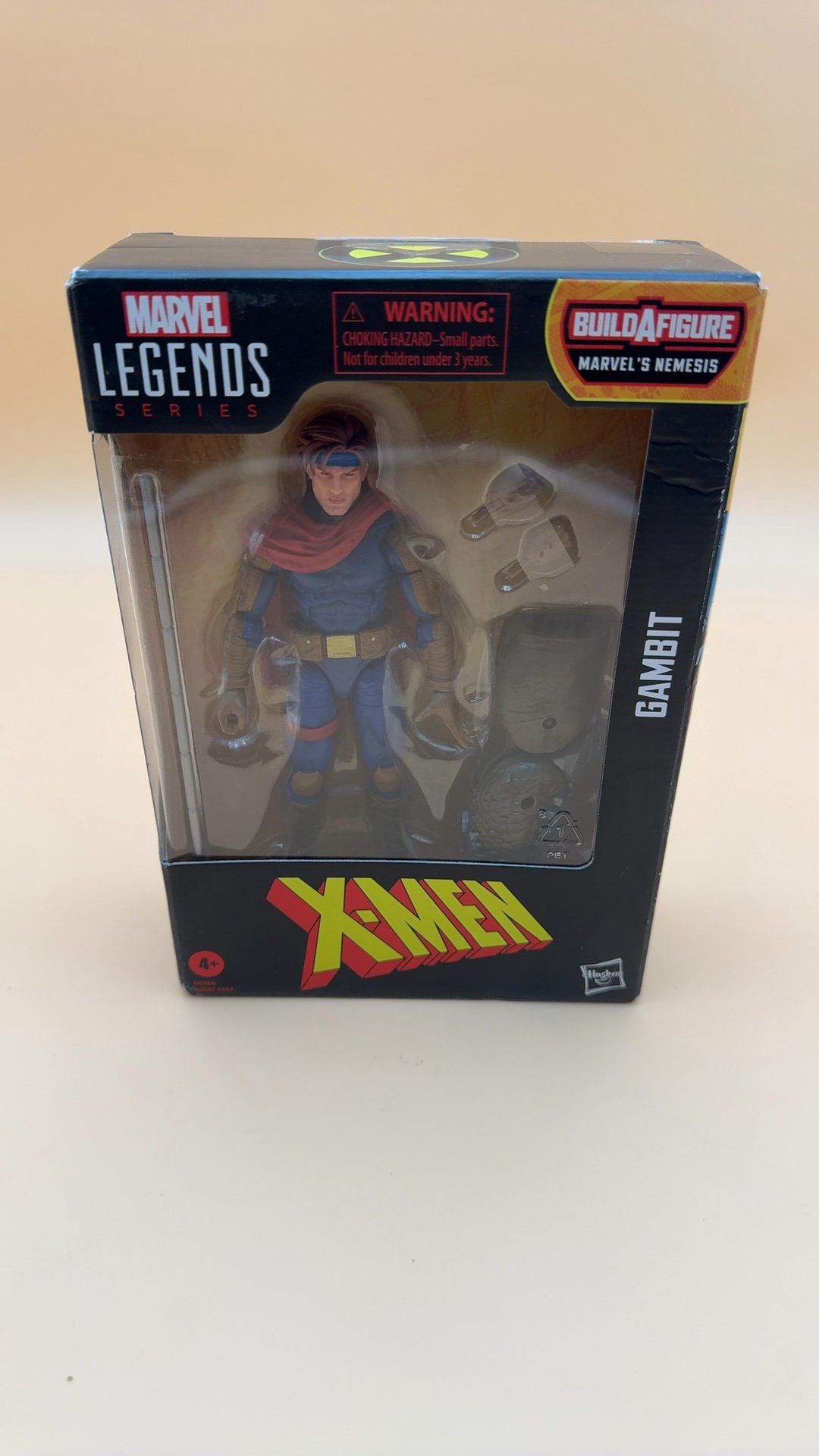 MARVEL LEGENDS X-MEN GAMBIT (BAF NEMESIS) 6" ACTION FIGURE HASBRO NIB