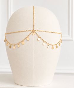 Gold Sequin Boho Head Chain Headpiece – Brand NEW