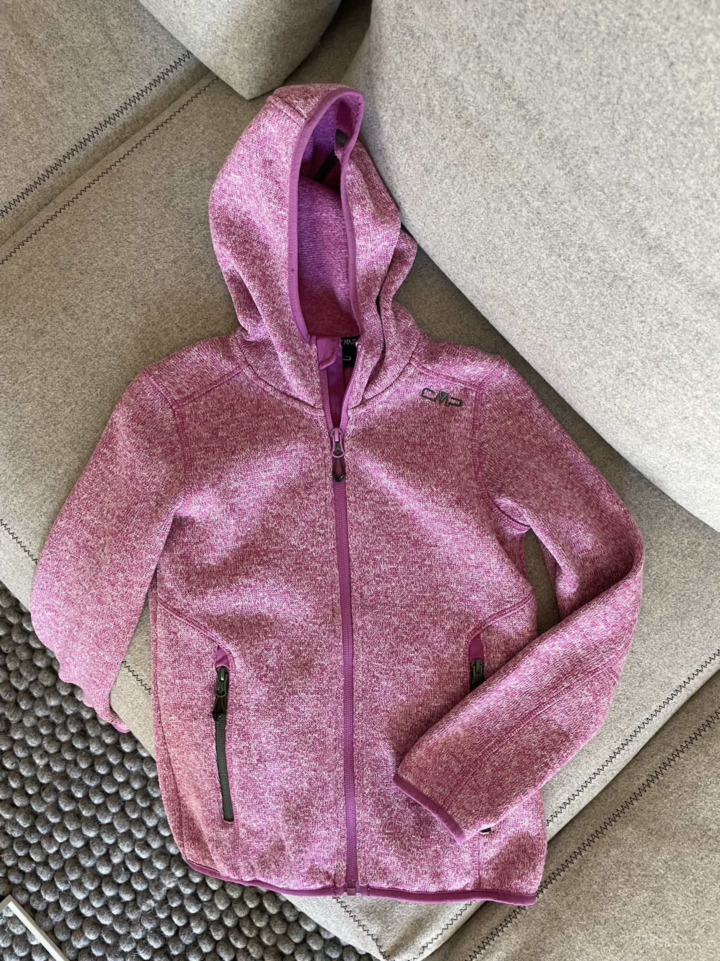 Warm CMP Hooded Fleece Jacket (Outdoor) - Girl 9/10