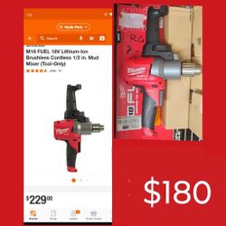 Milwaukee Fuel M18 Mud Mixer