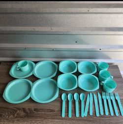 Vintage  Dynamic Promotion picnic camping dish set