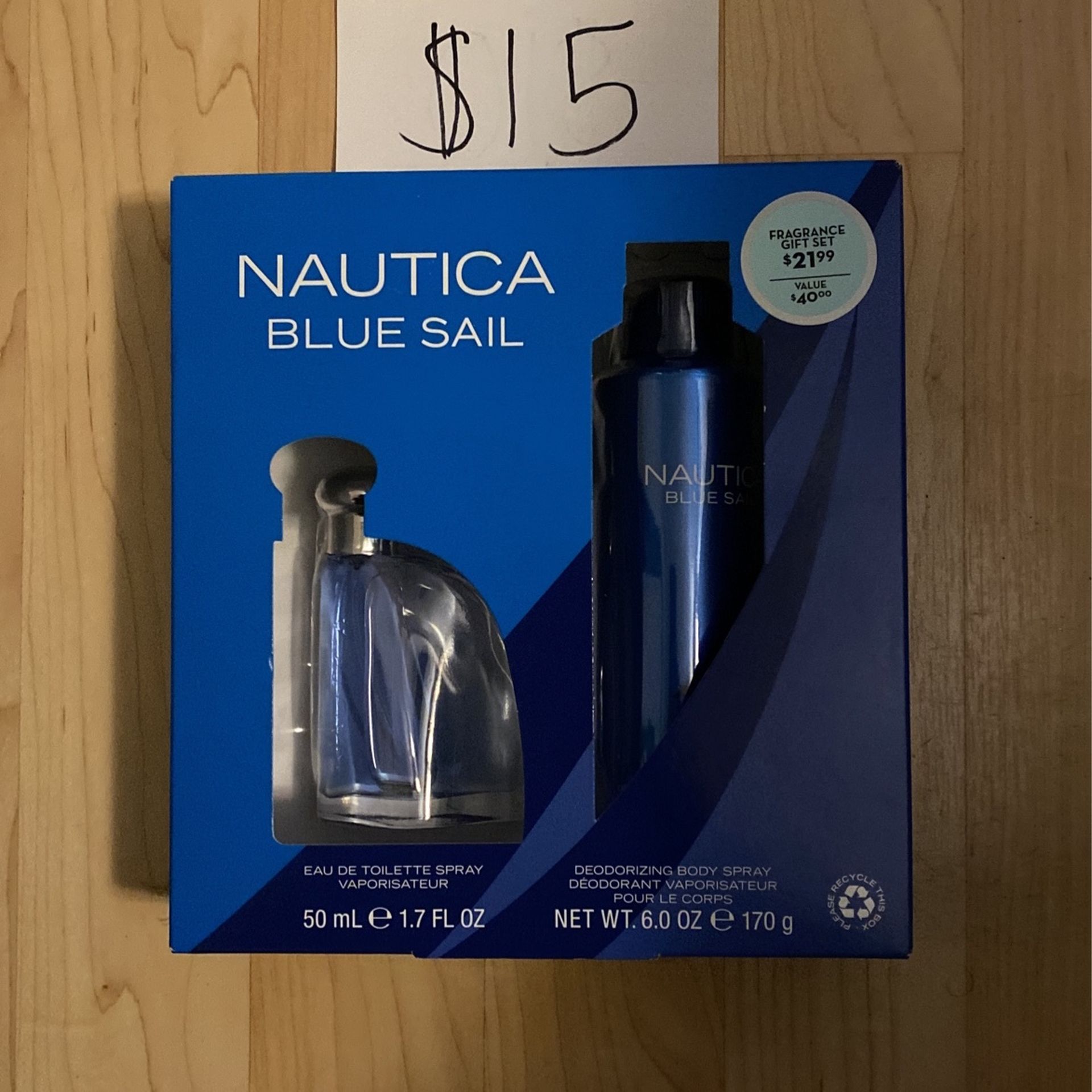 $15 New! Nautica Blue Sail Fragrance Gift Set