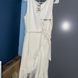 New Calvin Klein White Dress XL