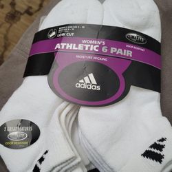 Adidas women's 6 pair socks 