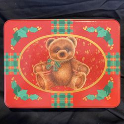 Vintage Hallmark Cards Bear Christmas Holiday Collectors Tin