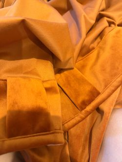 Burnt orange velvet 108 curtains