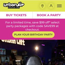 $12 OFF All Access Passes to Urban Air Adventure Park 