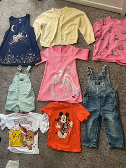 Vintage toddler clothing Disney osh kosh bundle lot