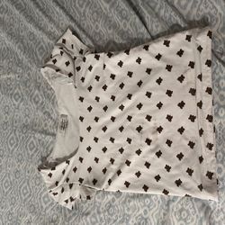 White teddy bear top