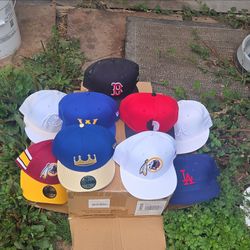 Collection of sports caps