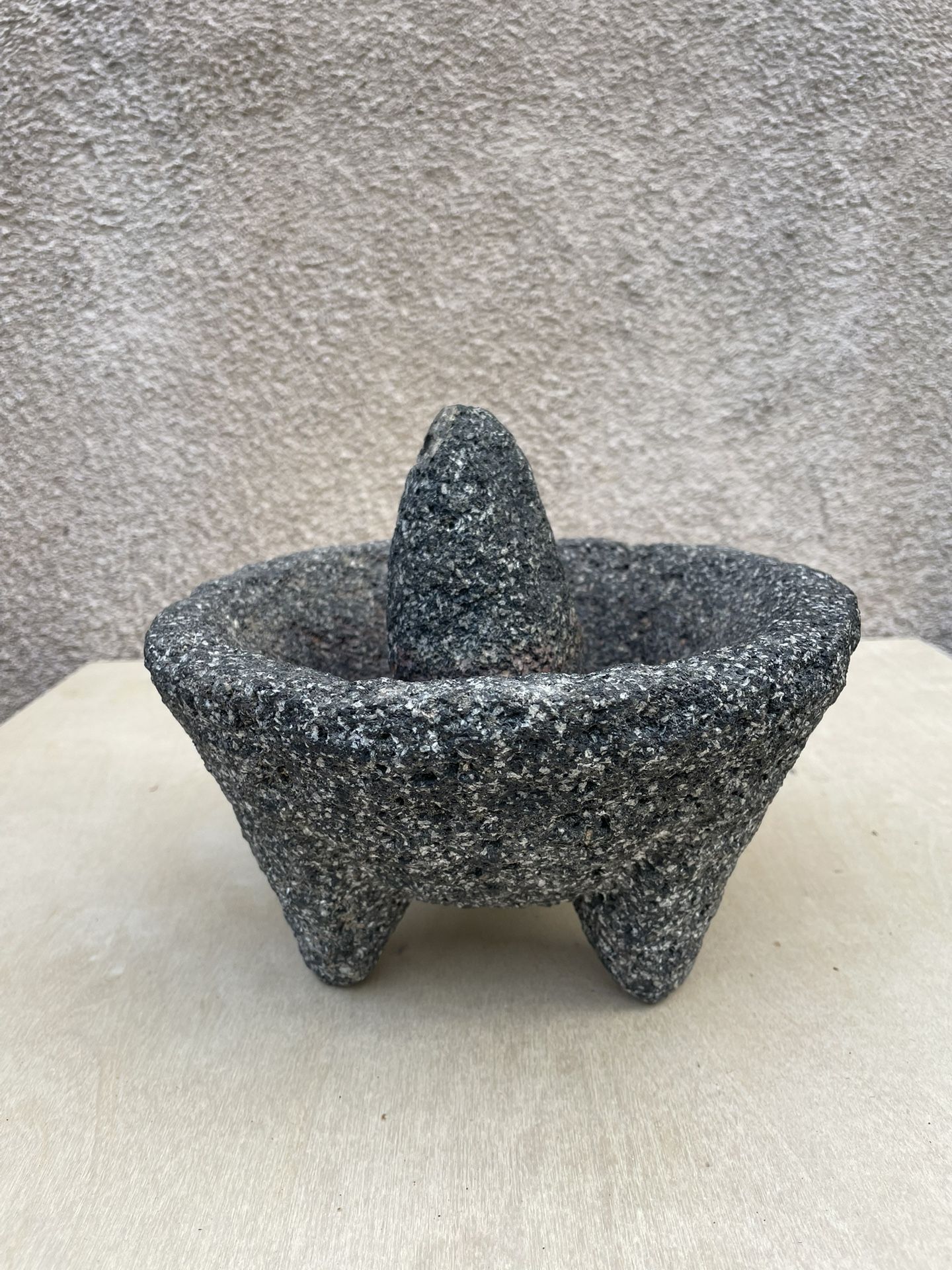 Molcajete- Vintage - Culinary Tool- Pestle and Mortar