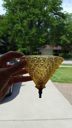 Vintage clip on light bulb cover