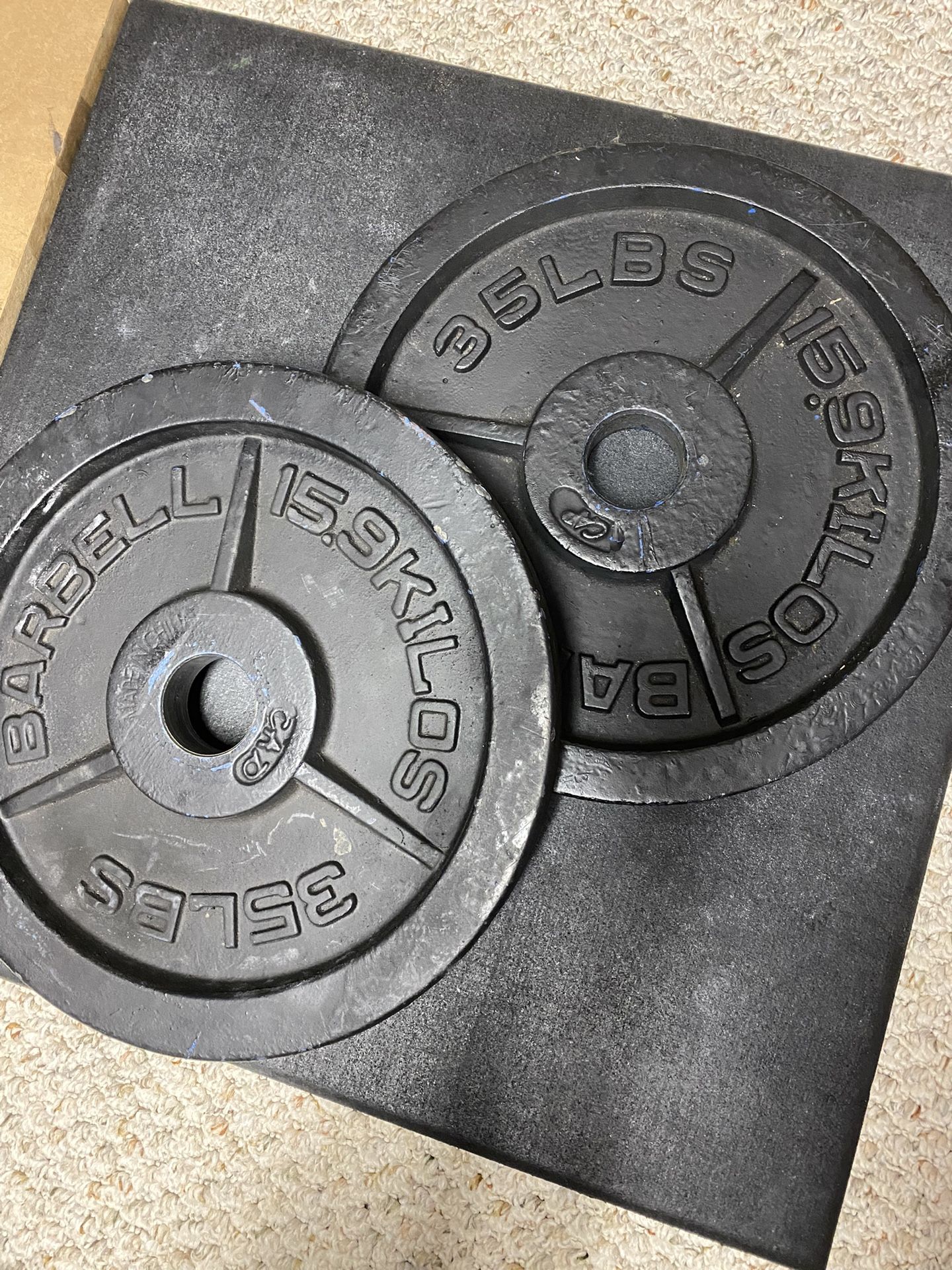 2 35lb Olympic Weight Plates