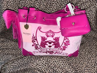 Juicy Couture Pink Velour Tote Bag