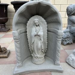 New Virgin Of Guadalupe Made Out Of Cement Perfect Gift 🎁 