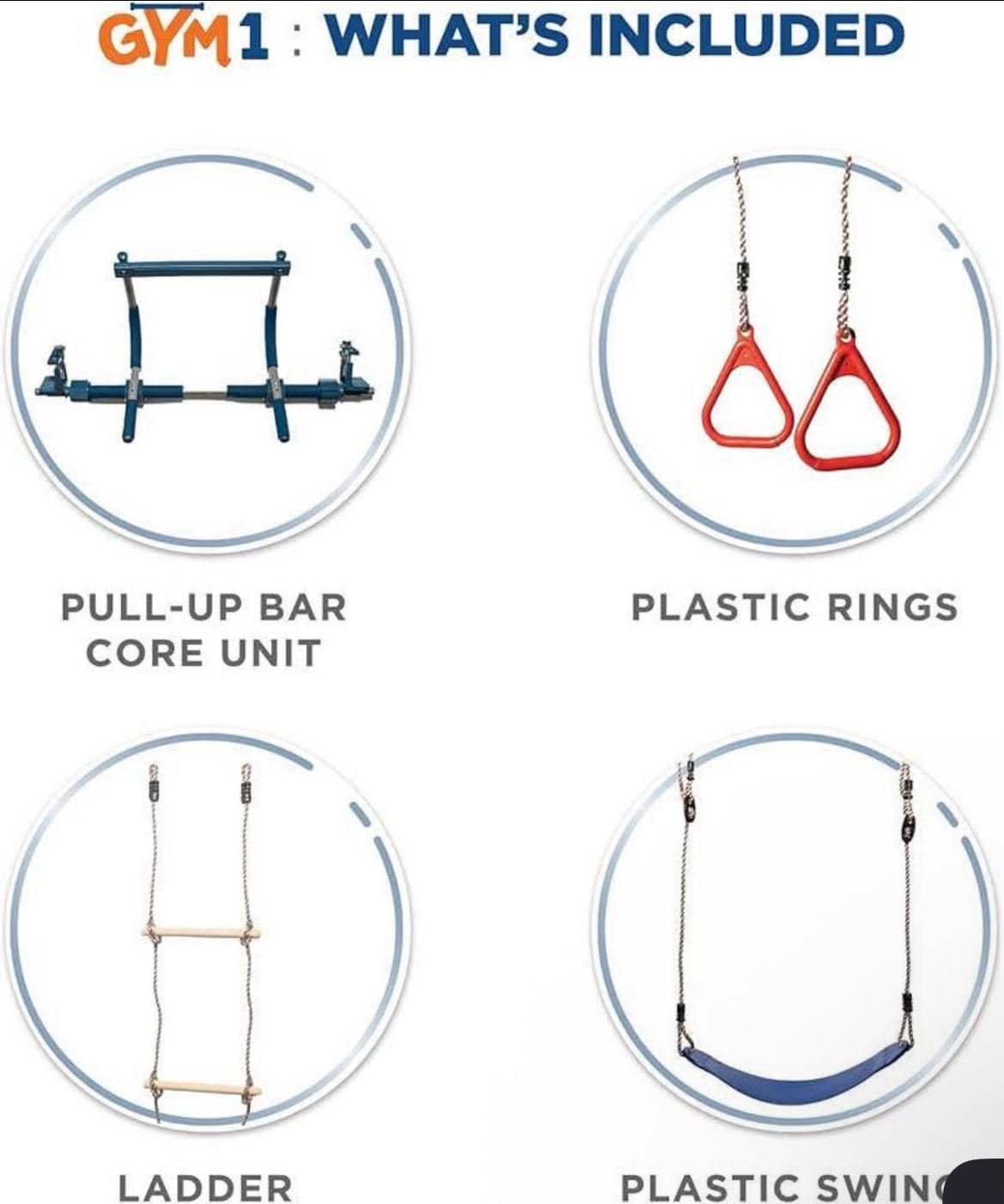 Indoor Gym for Kids and Adults 4 PC