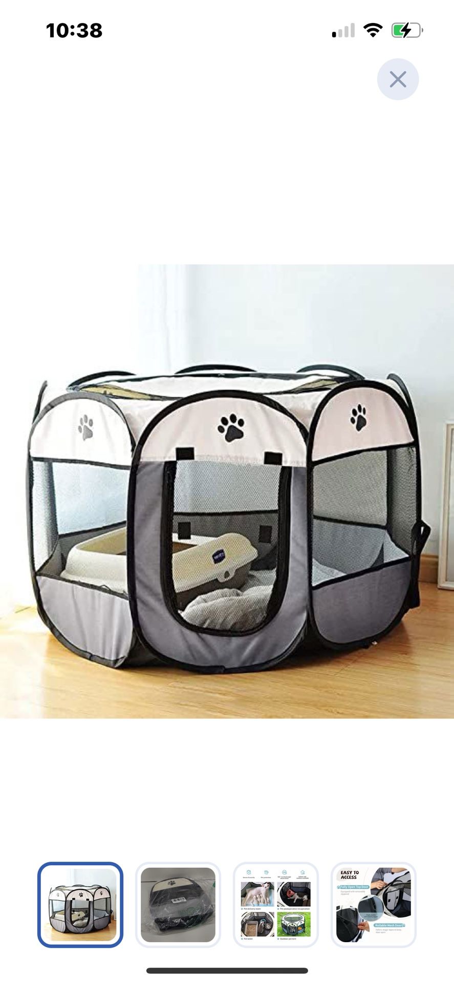 “New”Portable Indoor/outdoor Pet Playpen (retail$39