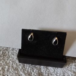 Silver , Black Onyx ,Earrings 
