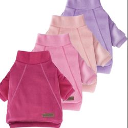 Fleece Dog Sweaters 4 Pack 