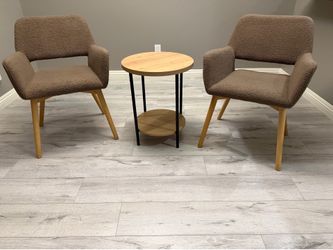 Chairs and side table