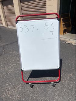 Kids Foldable Dry Erase & Felt Boards With Wheels-$25 Each