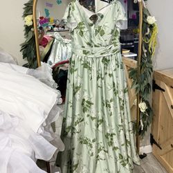 2xx NEW - Dress Gown - Satin Floral Double Lining