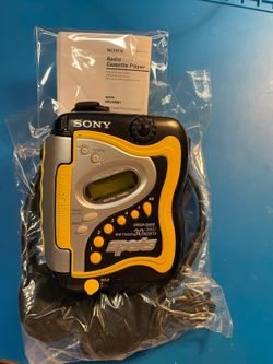 Vintage Sony Walkman WM-FS420 Auto Reverse, With Black Headphones