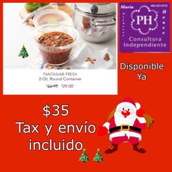 Princess House Fantasía fresh 2 Qt Round Container