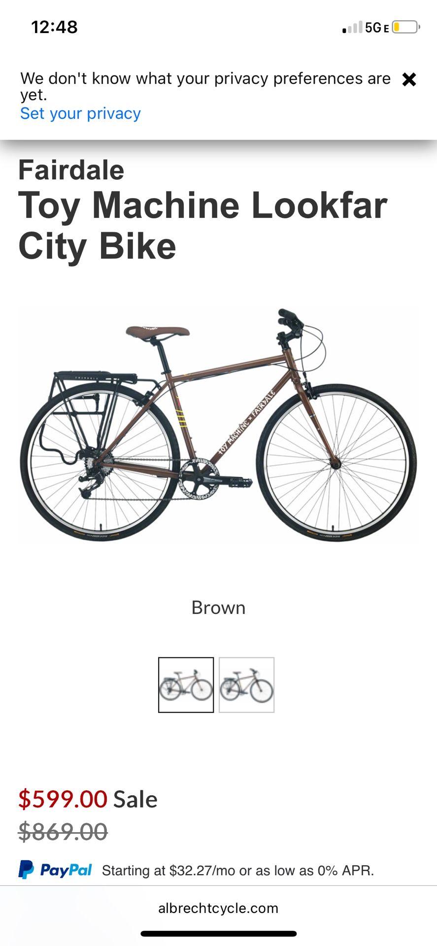 Fairdale X Toy Machine Lookfar City Bike