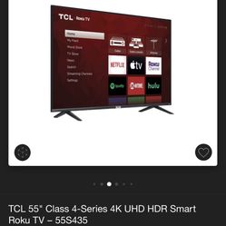 TCL 55” Roku Tv 