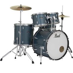Selling a Complete Drum Set Pearl Exoort Aqua Blue. Retailed 1700.00