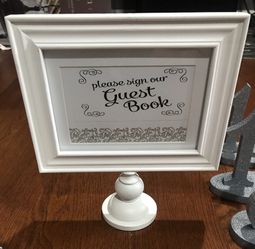 Sign Guest Book Frame
