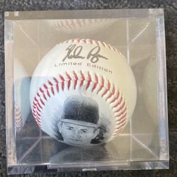 Limited Edition Nolan Ryan Ball In Display