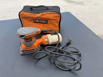 RIDGID Corded 1/4 Sheet Sander with AIRGUARD Dust Bag and Carry Bag Works Great! Retails $44.97