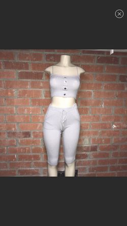 size s biker shorts and crop top two piece women’s set