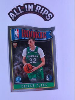 Topps 2025-26 Bowman Cooper Flagg Rookie of the Year Favorites RY-1 RC Mavs