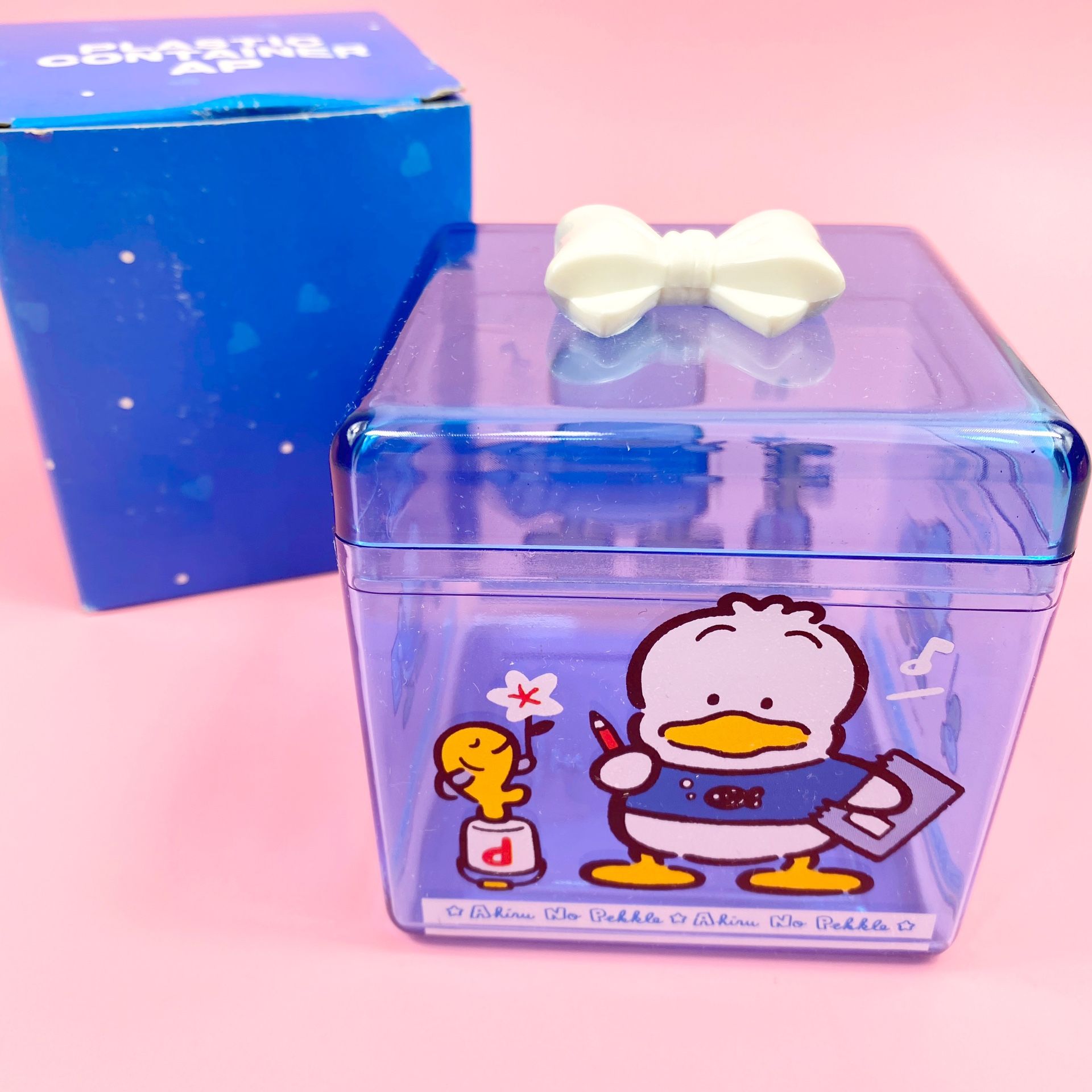 Vintage Sanrio Pekkle Container Kawaii Hello Kitty