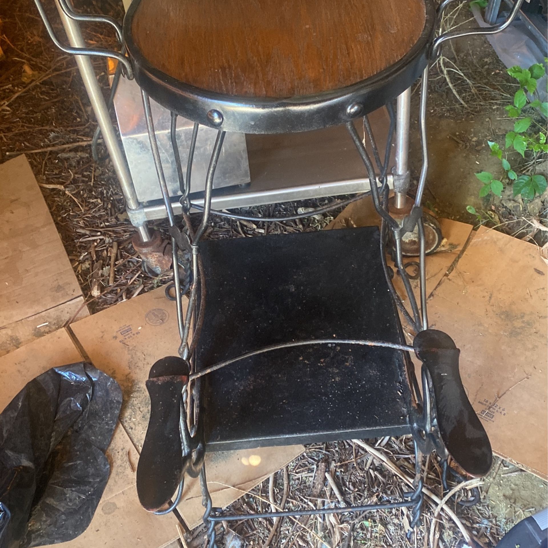 Antique Shoe Shine Chair