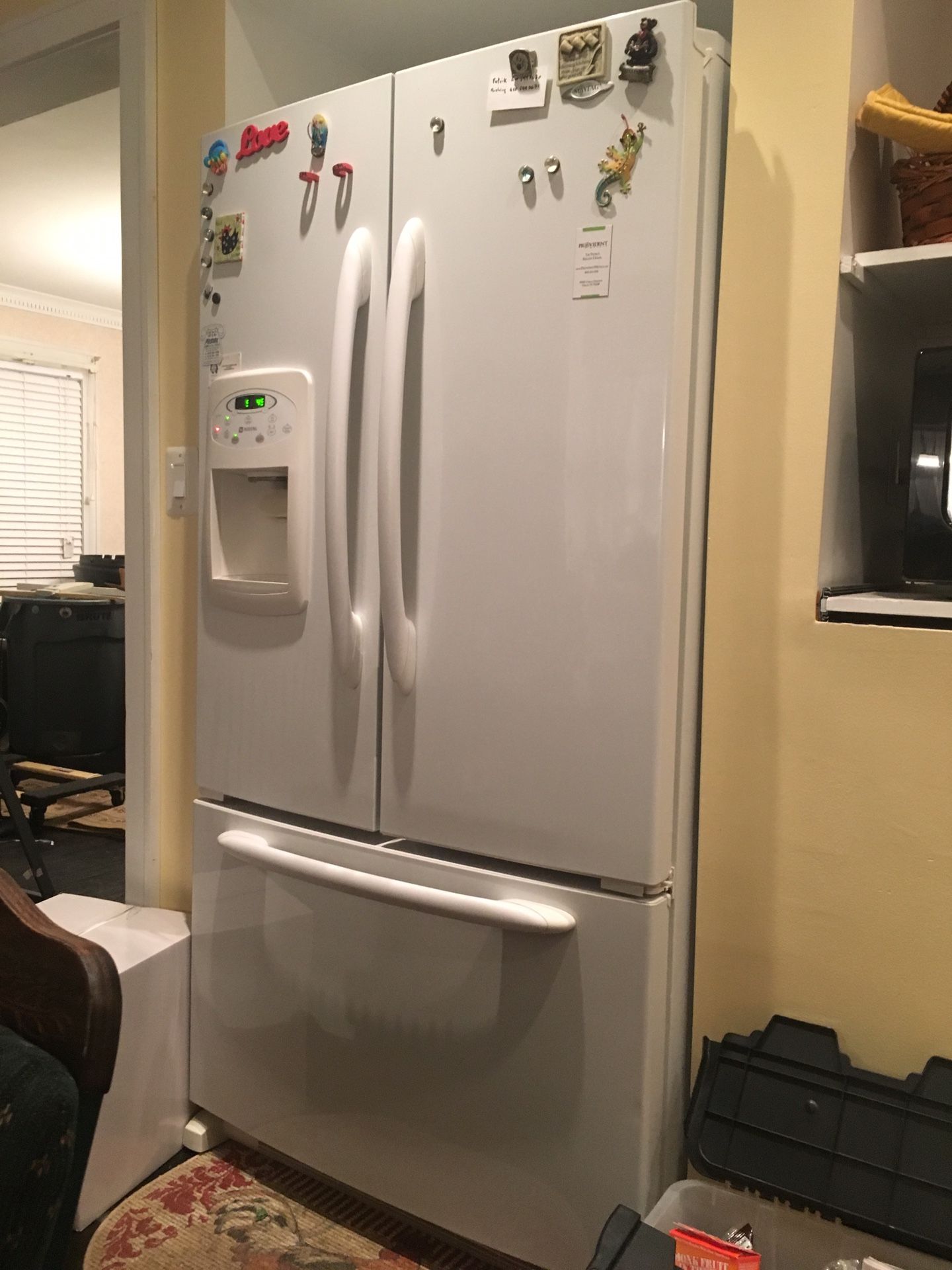 Refrigerator Maytag 25 cu ft 36in wide by 70in high by 37” deep