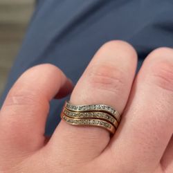 Gold, Rose Gold, White Gold Diamond Stack Rings